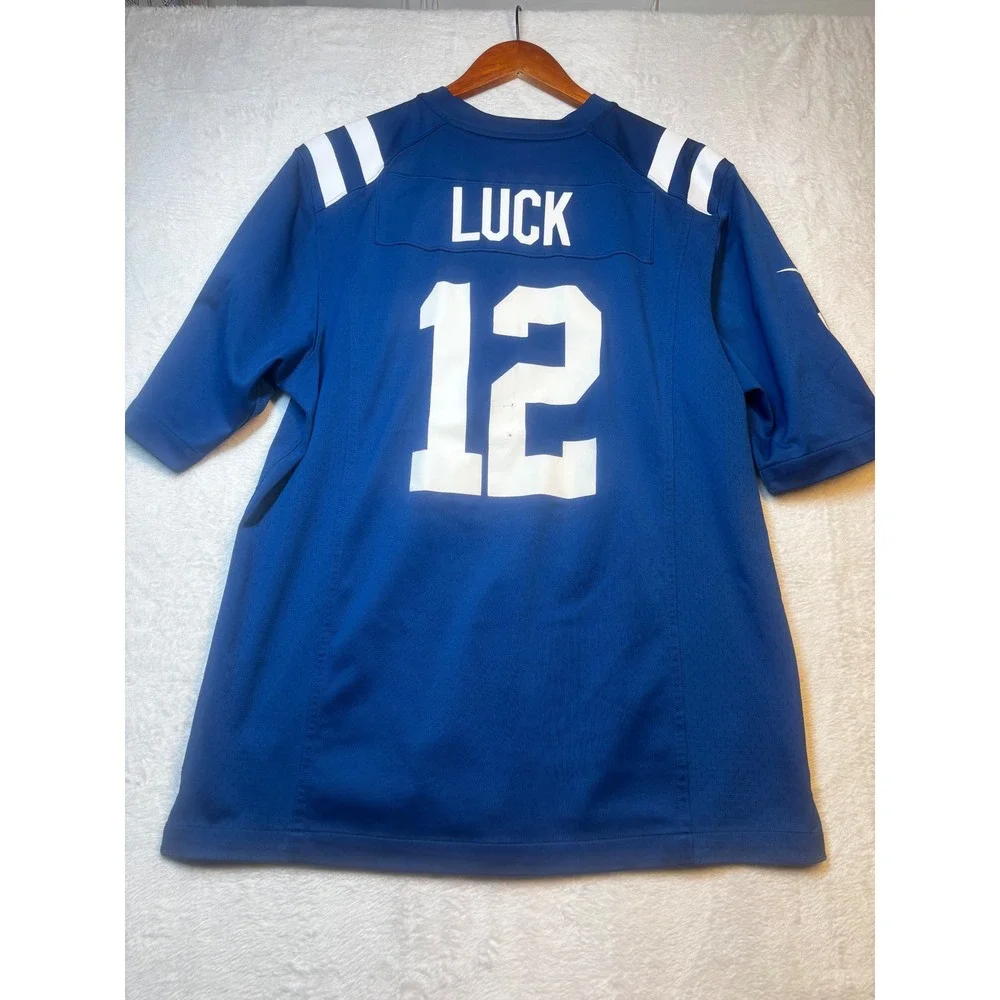 Indianapolis Colts Andrew Luck #12 Nike NFL Jersey‎ On Field Blue Mens Medium